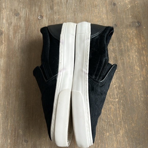 GAP Black Calf Hair Slip On Sneaker Loafer Women Size 7 - Picture 12 of 13
